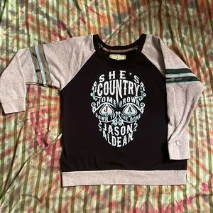 Jason Aldean she’s country women’s sweater country western